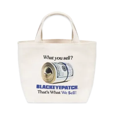 Blackeyepatch What We Sell Mini Tote Bag "Beige"