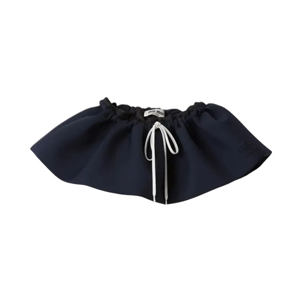 MIU MIU Mohair Mini Skirt "Navy"