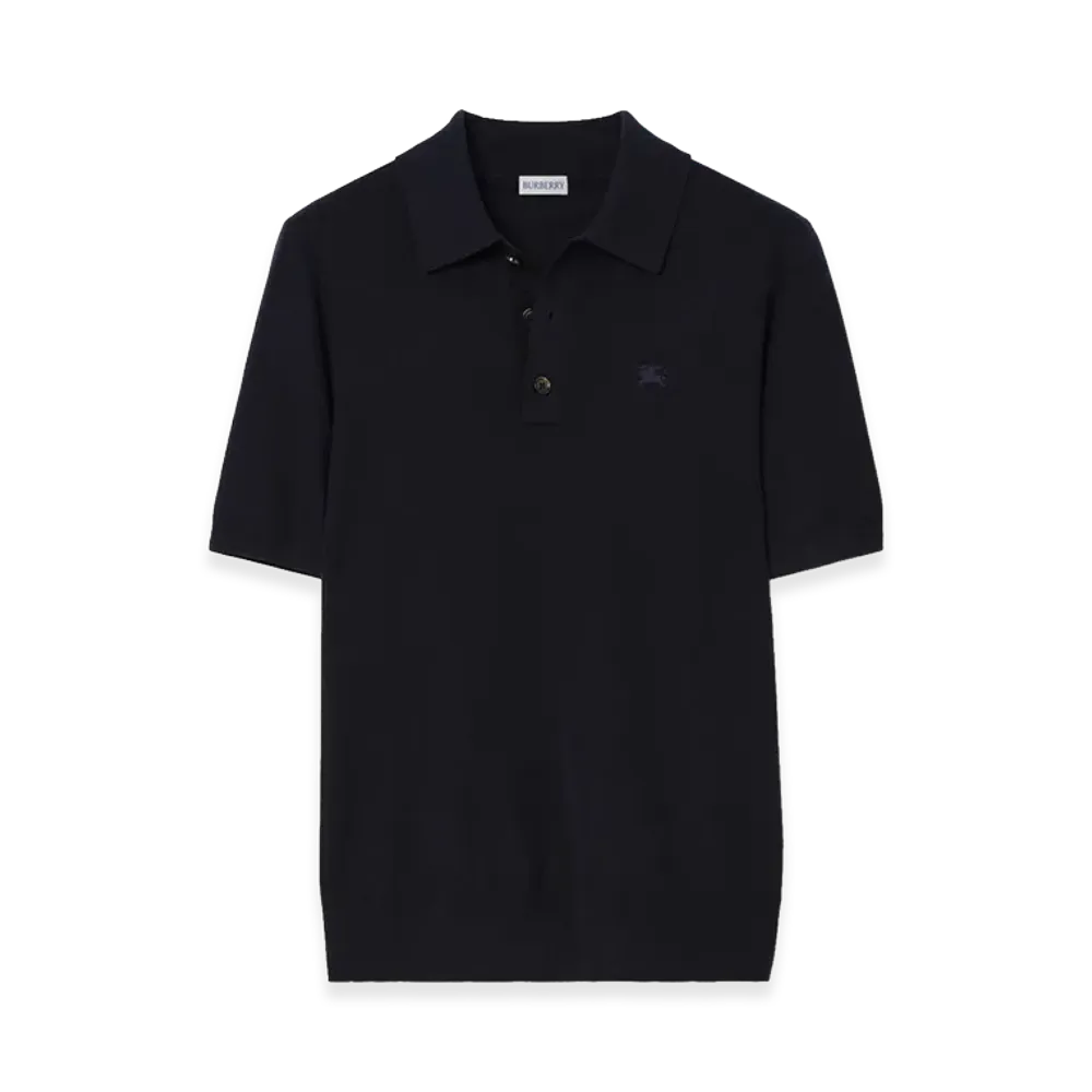 Burberry Cashmere Polo Shirt "Navy"