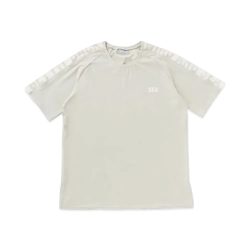 WIND AND SEA WDS (GET FIT BACK ) SHOULDER LINE OVER S/S TOP "Beige"