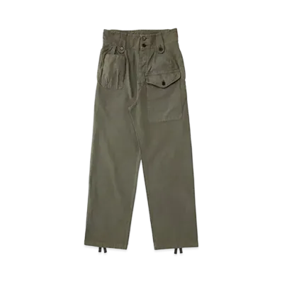 visvim CORONEL PANTS DMGD "Olive"