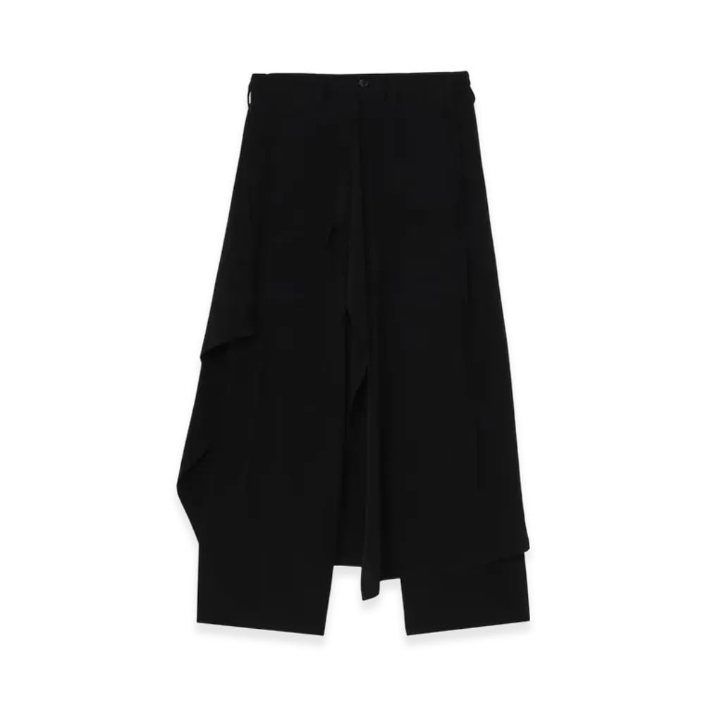 Ground Y Crepe De Chine Bound Skirt Pants "Black"