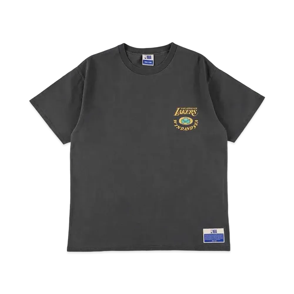 WIND AND SEA x NBA CHAMPIONS x PARAPPA THE RAPPER Lakers Tee "Black"