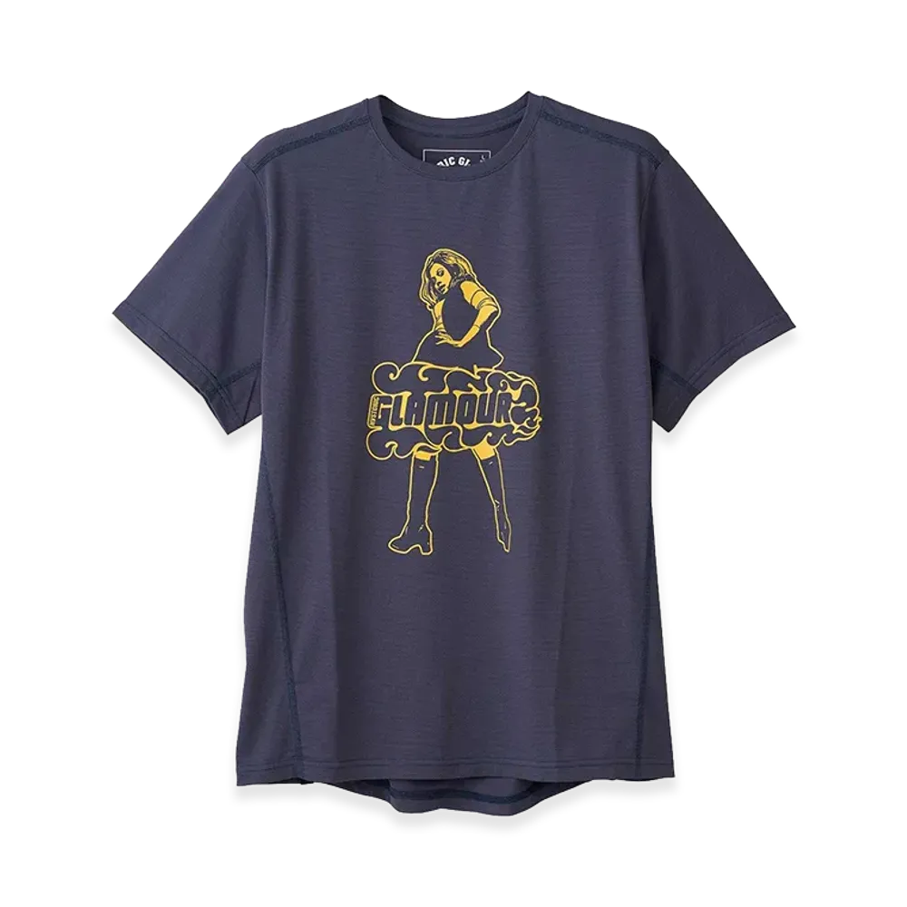 HYSTERIC GLAMOUR Vixen Girl Functional T-Shirt "Navy"