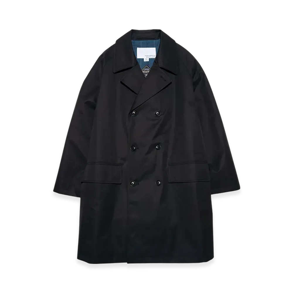 nanamica 2L Cotton Gore-Tex Double Breasted Coat "Black"