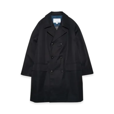 nanamica 2L Cotton Gore-Tex Double Breasted Coat "Black"