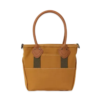L.L.Bean x BEAMS BOY Deep Bottom Leather Handle Zip Tote S "Brown"