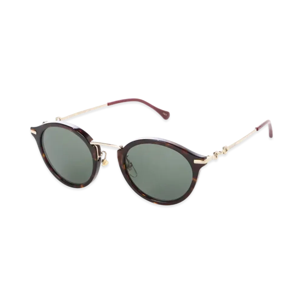 GUCCI Round Sunglasses "Havana/Green"