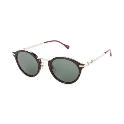 GUCCI Round Sunglasses "Havana/Green"