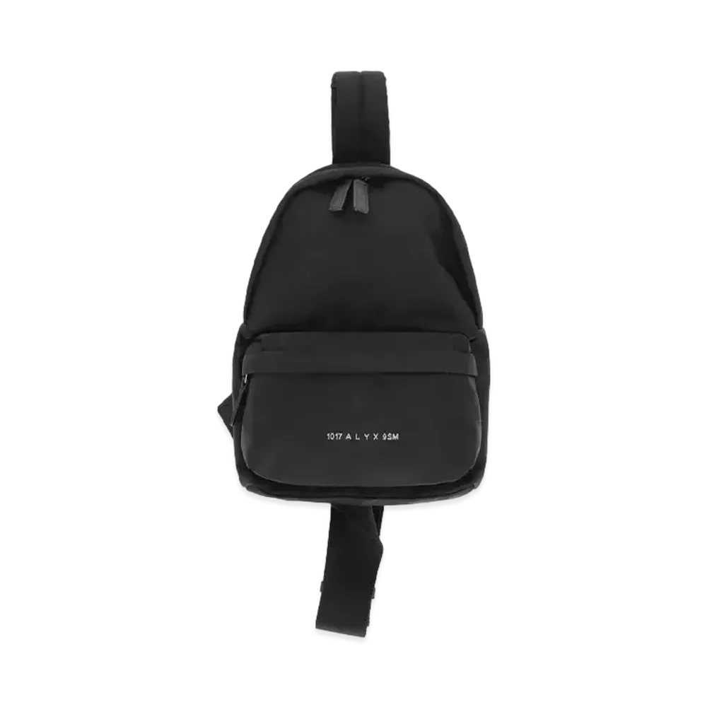 1017 ALYX 9SM Buckle Crossbody Backpack "Black/White"