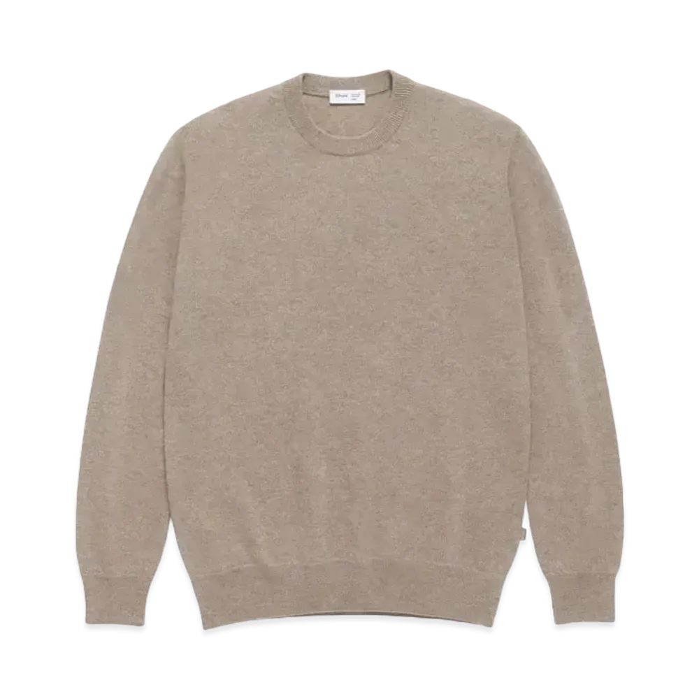 JJJJound Lightweight 100% Cashmere Crewneck "Light Brown"