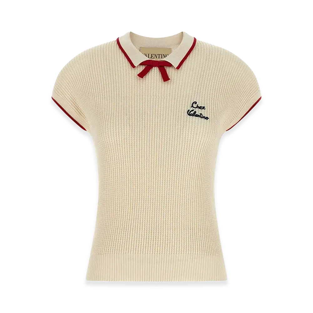 Valentino Garavani Women's 'chez ' Top "Beige"