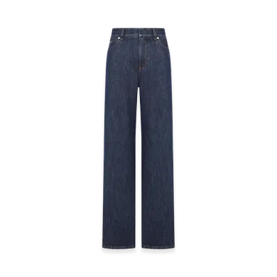 FENDI Women's Long Denim Jeans "Dark Blue"