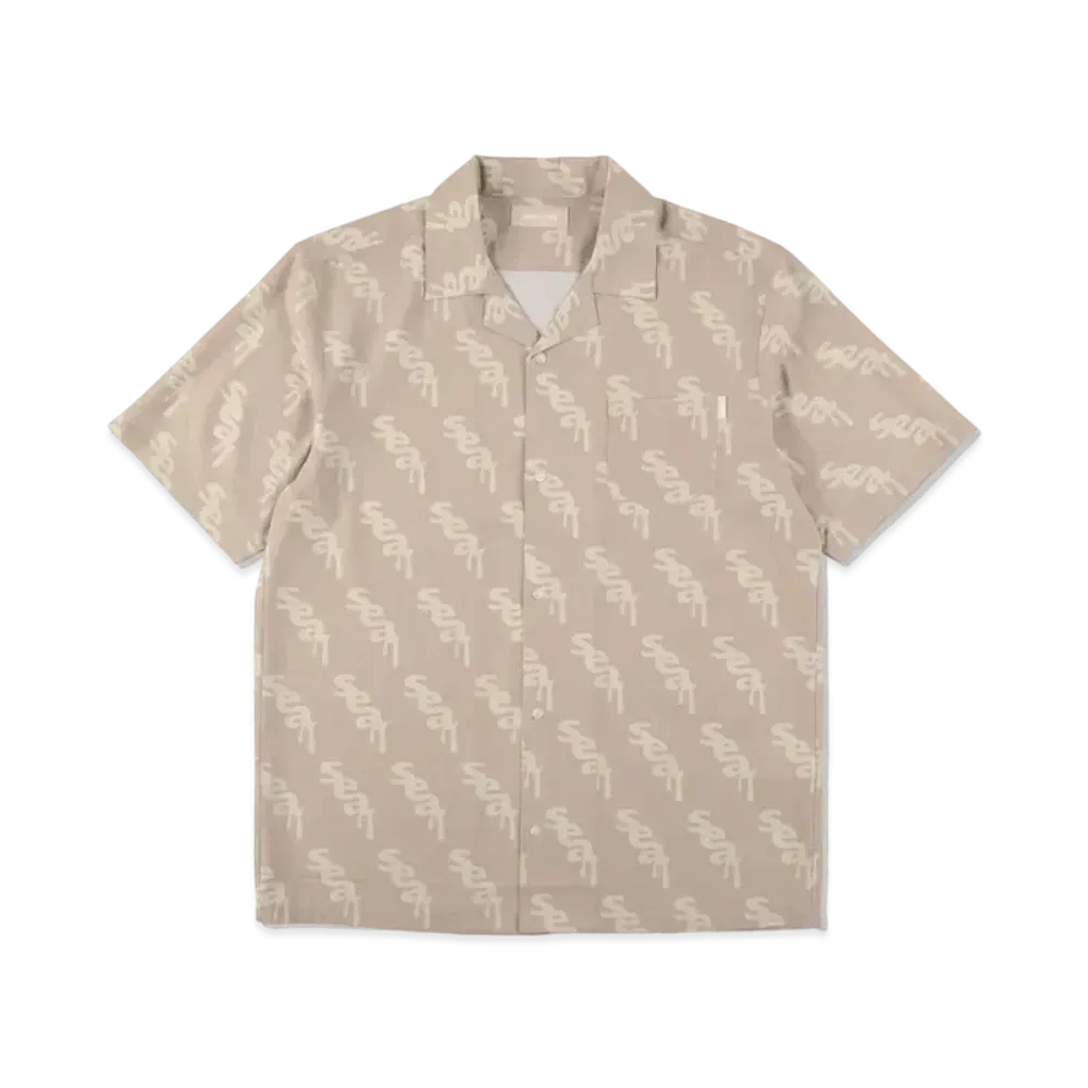 WIND AND SEA SEA (SWEETEST) OPEN COLLAR SHIRT "Mocha"