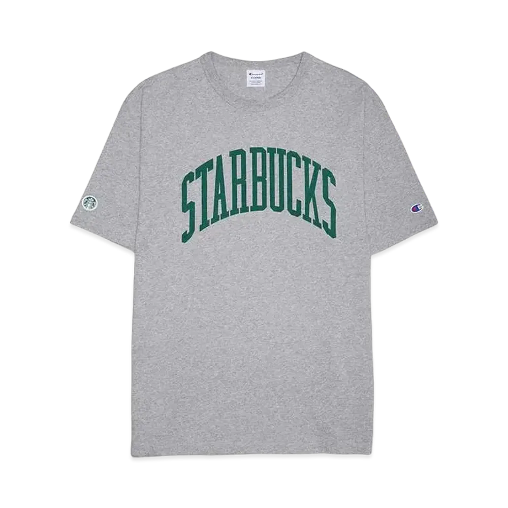 STARBUCKS x BEAMS x Champion Heavyweight T-shirt "Gray"