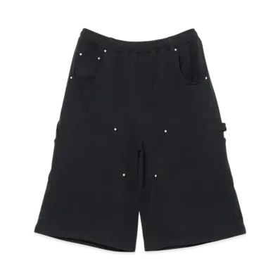 BEAMS Future Archive Sweat Double Knee Short Pants "Black"