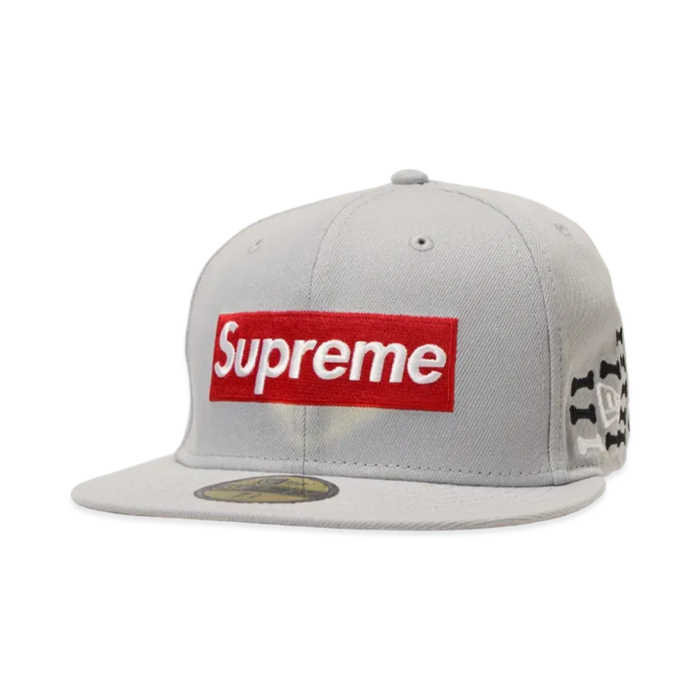 Supreme Bones Box Logo New Era "Grey"
