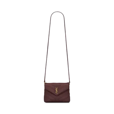 Saint Laurent Loulou Toy Bag In Matelasse Y Leather "Rouge Legion"