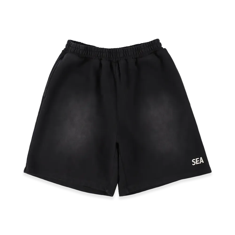 WIND AND SEA Sulfur Dyeing Logo Half Pants "Black"