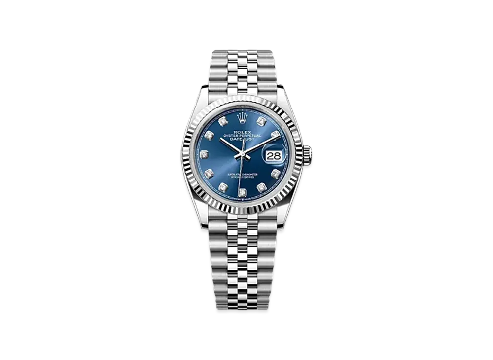 ROLEX Datejust 36 Oystersteel & Yellow Gold "Blue"