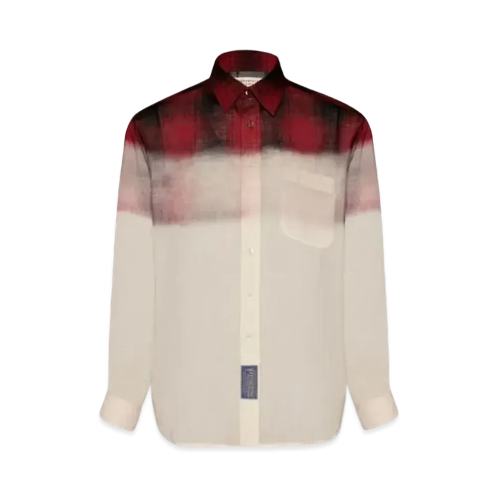 Maison Margiela Pendleton Contrast Shirt "Red/Black"