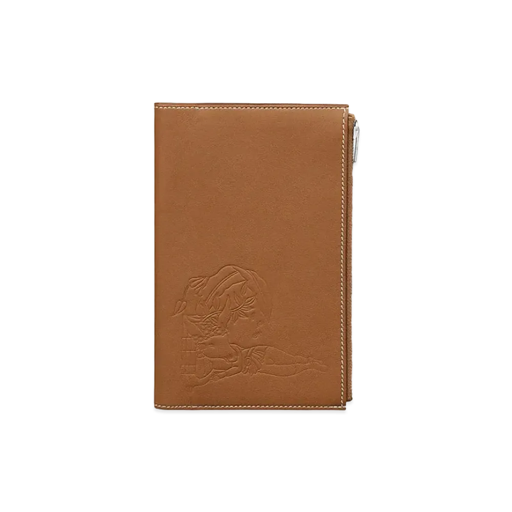 Hermes Ea Zip/Three Acts, In A Vacant Lot In The Forest Notebook Cover "Gold"