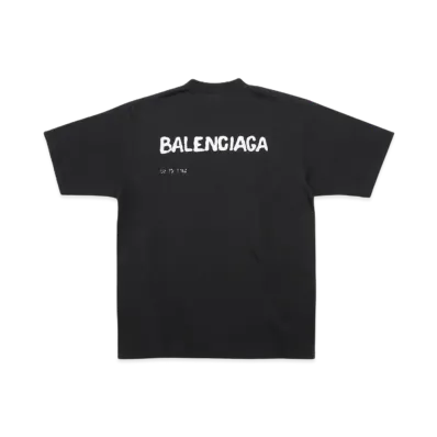 BALENCIAGA Hand Drawn T-shirt Large Fit "Black"
