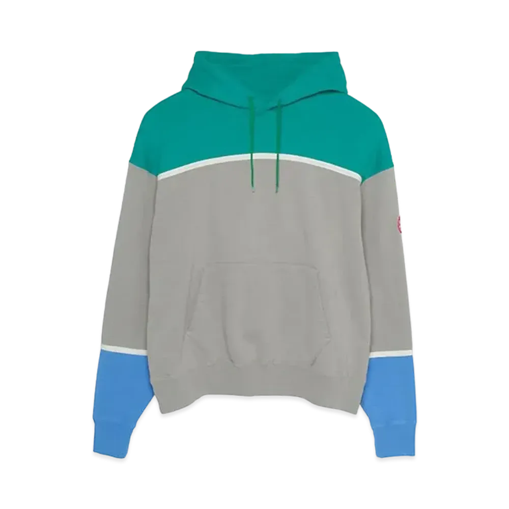 Cav Empt (C.E) 3 COLOUR PANEL HEAVY HOODY "Khaki"