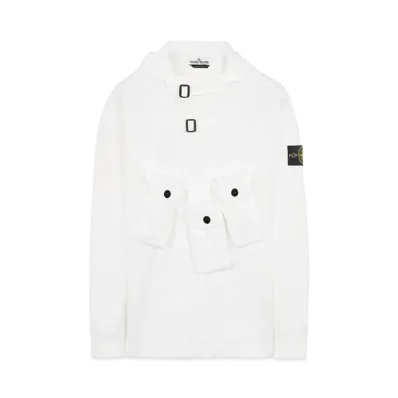 Stone Island 10110 STRETCH COTTON GABARDINE "White"