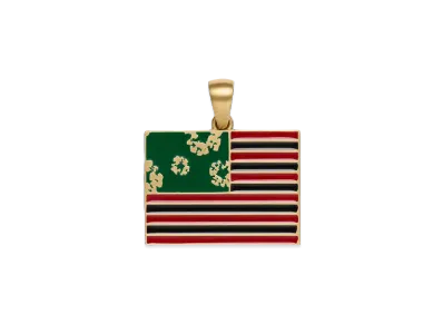 DENIM TEARS Pan African Flag Pendant "Red/Black/Green"