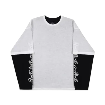 Unknown London Double Layer Angel Screen Print LS Tee "Grey"