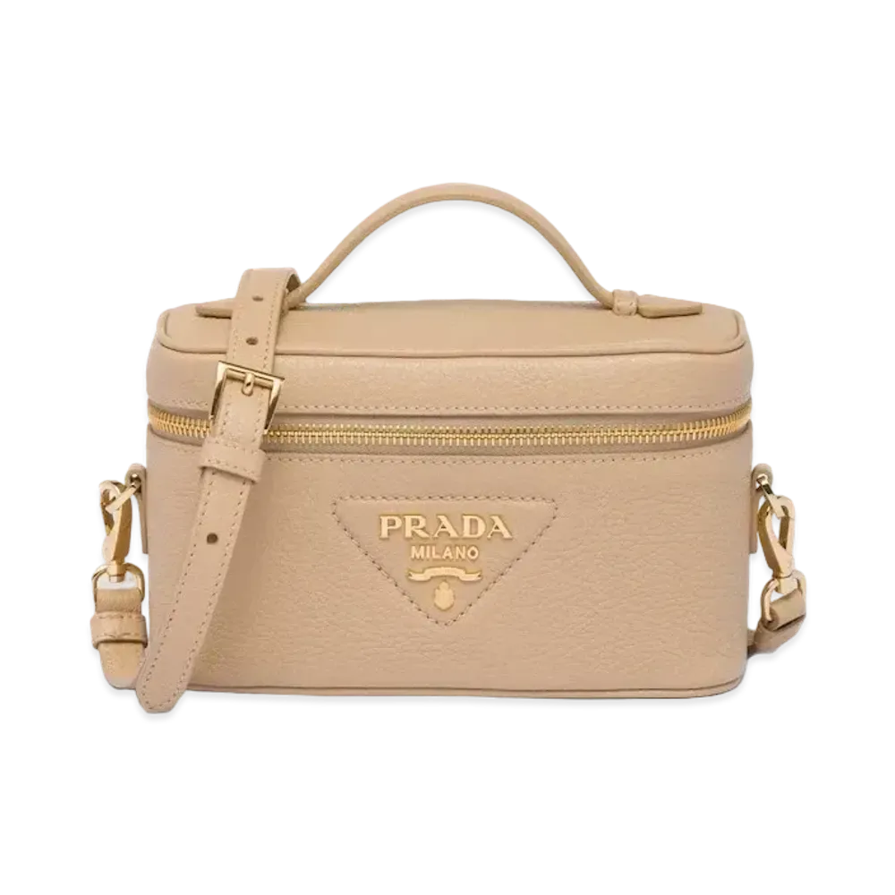 PRADA Leather Mini Bag "Sand Beige"