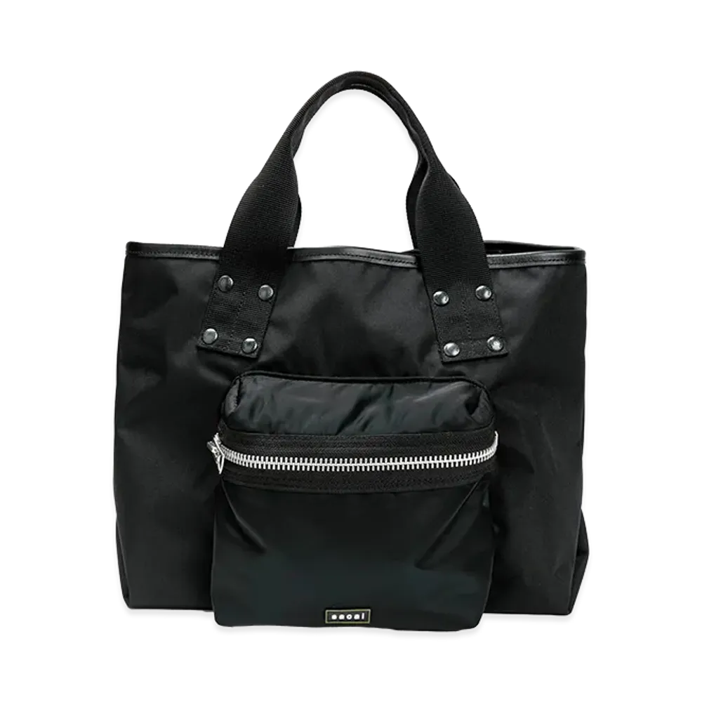 sacai Pocket Tote Bag Medium "Black"