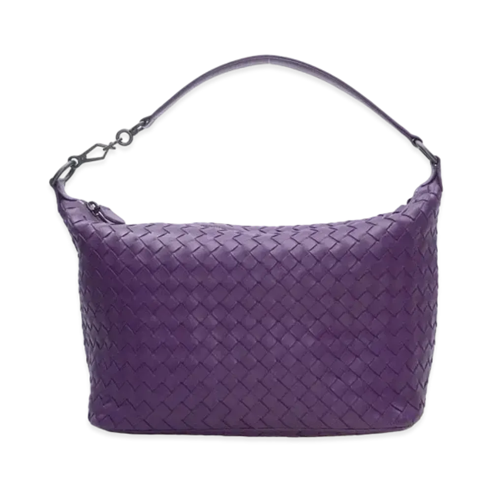 Bottega Veneta Lambskin Hand Bag "Purple"