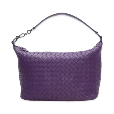 Bottega Veneta Lambskin Hand Bag "Purple"