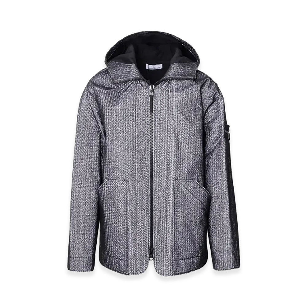 Stone Island Needle Punched Reflective Jacket "Black"