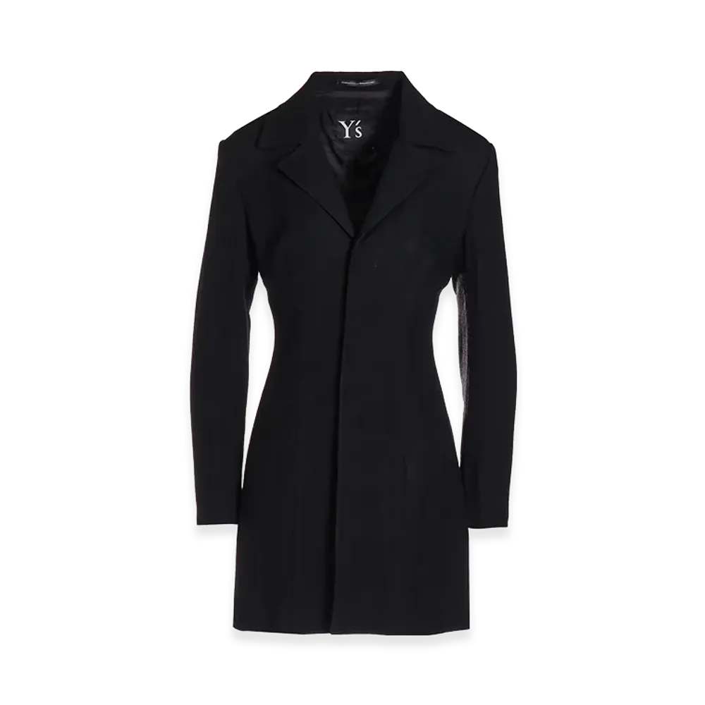 Y's Women's U-Open Collar Jacket "Black"