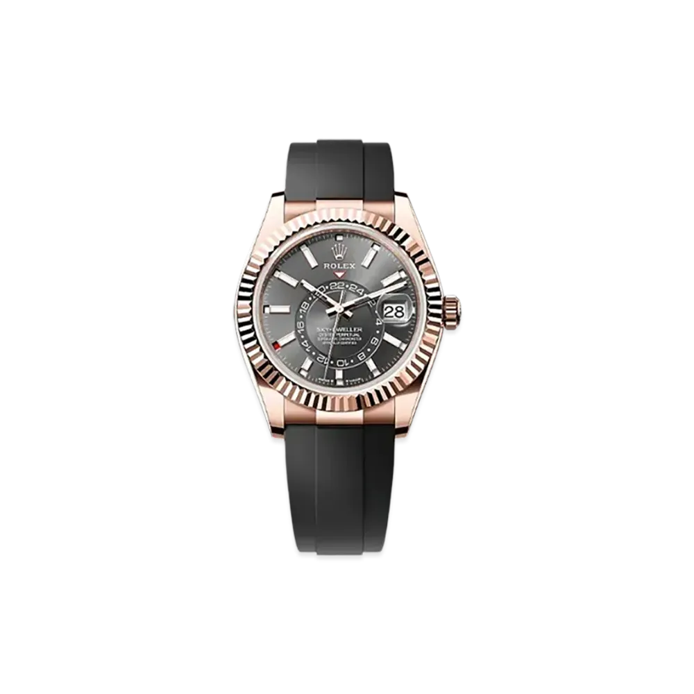 ROLEX Sky-Dweller 42mm Everose Gold 336235 "Slate"