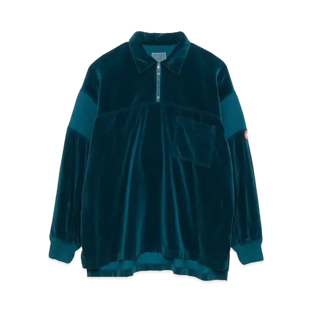 Cav Empt (C.E) VELVET PULLOVER SHIRT "Green"