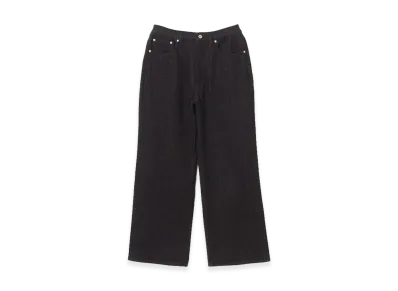 BEAMS FUTURE ARCHIVE Stripe Straight Riged Denim "Black Stripe"