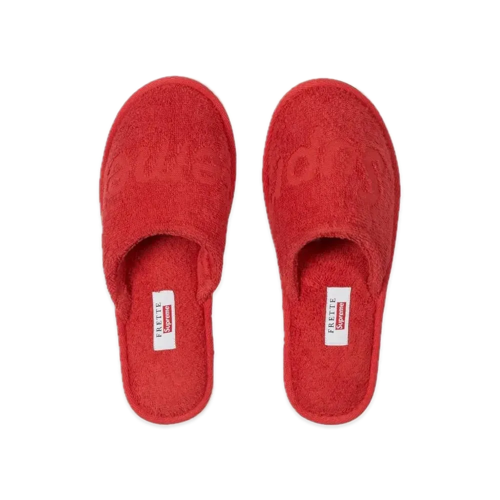 Supreme x Frette Slippers "Red"