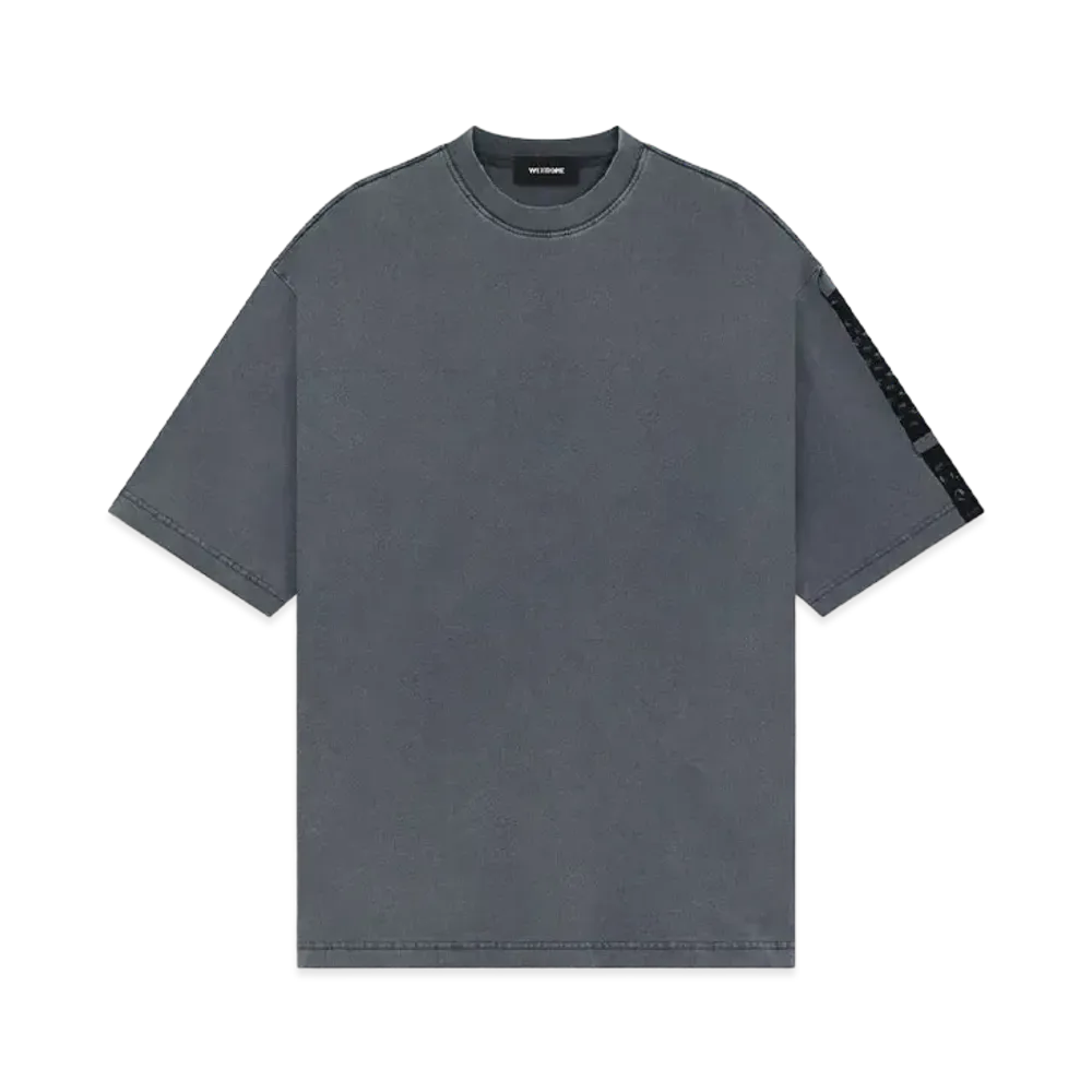 WE11DONE Spike Printed T-shirt "Charcoal"