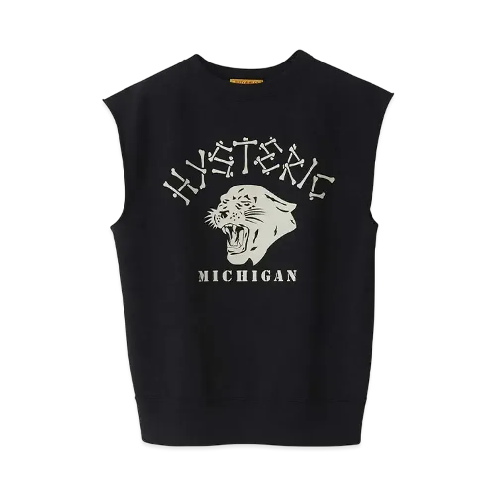 HYSTERIC GLAMOUR Detroit Tribe Vest "Black"