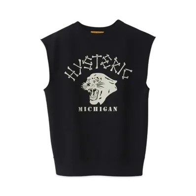 HYSTERIC GLAMOUR Detroit Tribe Vest "Black"