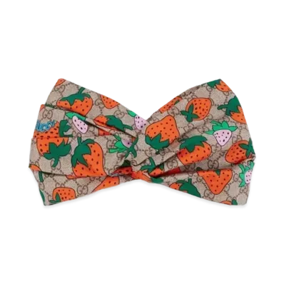 GUCCI GG and GUCCI Strawberry Print Headband