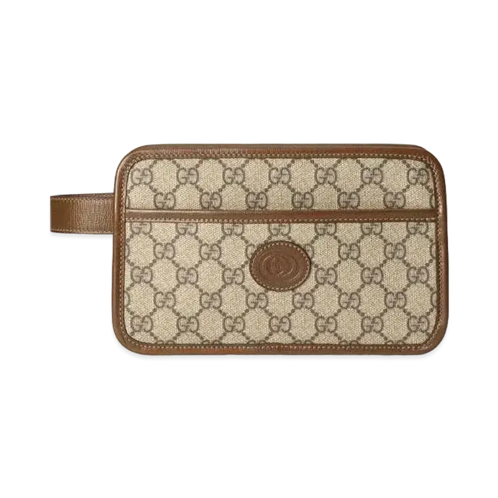 GUCCI GG Travel Pouch with Interlocking G