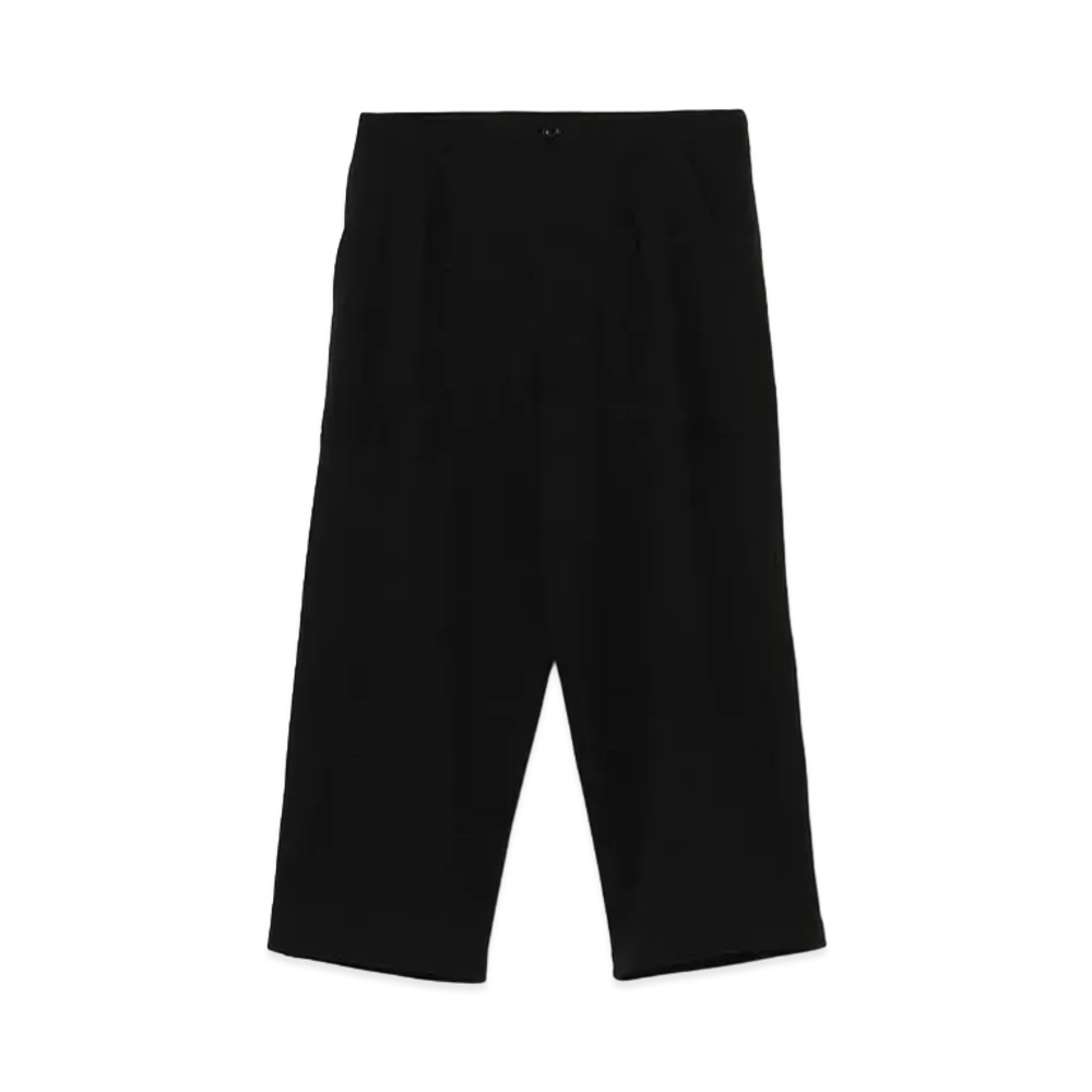 Yohji Yamamoto Y's FLEECE FRONT TUCK PANTS "Black"