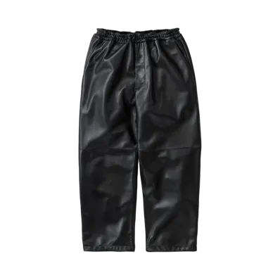 Graphpaper Sheep Leather Track Pants "Black"