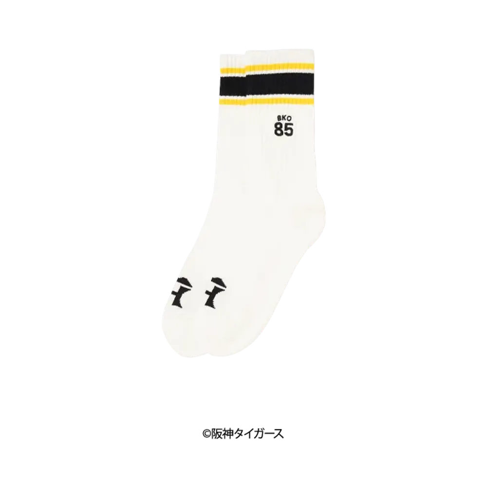 阪神タイガース90周年記念 \ KEBOZ TIGERS x KEBOZ BKO85 SOCKS "WHITE"