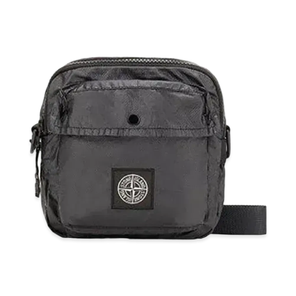 Stone Island 90270 MUSSOLA GOMMATA CANVAS PRINT "Black"